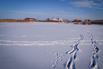 Лед на реке