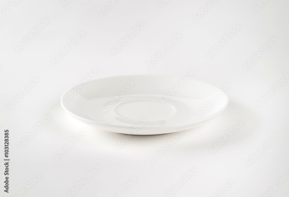 Poster round white saucer