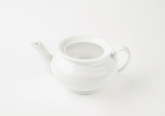 White porcelain teapot