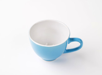 blue tea cup