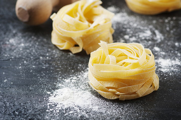 Sardinian traditional pasta malloreddus with sausage
