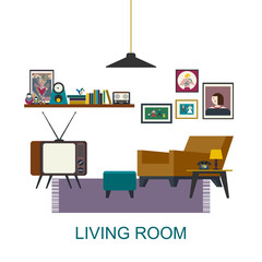 Living room interior - 103131324