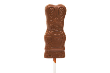 chocolate bunny isolated