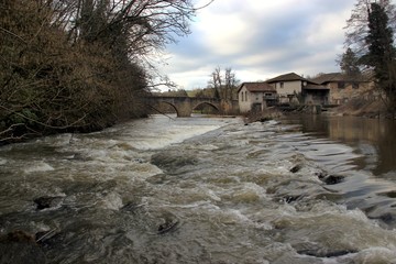 Pont Roman à Solignac.(Haute-Vienne.