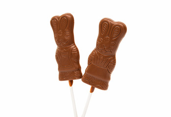 chocolate bunny isolated