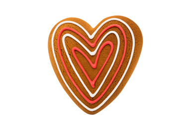 Cookies hearts isolated