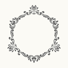 Elegant luxury retro floral frame.