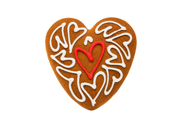 Cookies hearts isolated