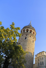 Obraz premium Galata Tower in Istanbul, Turkey
