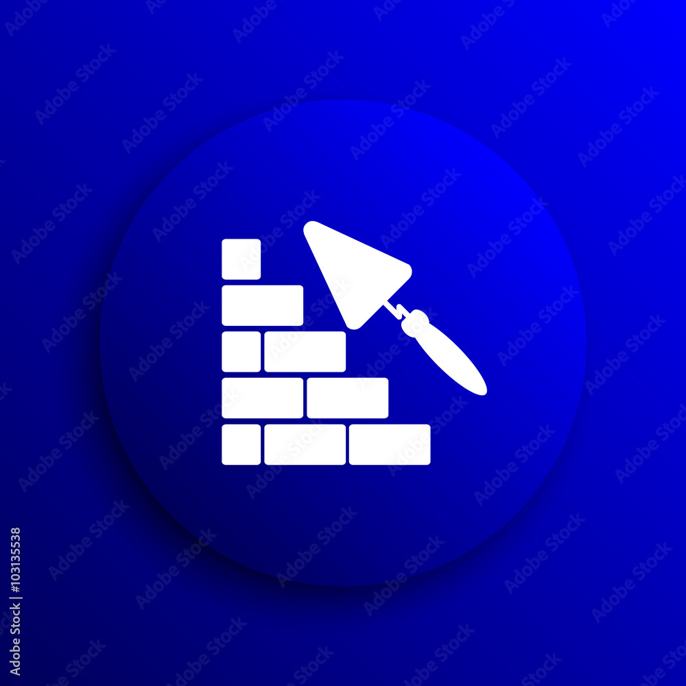 Sticker building wall icon