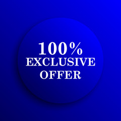 100% exclusive offer icon