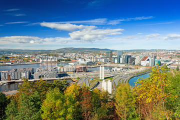 Oslo Norway view - obrazy, fototapety, plakaty