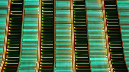 Colorful Neon Lights Flashing in Las Vegas at Night © CrackerClips