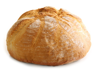 Bread isolated on white