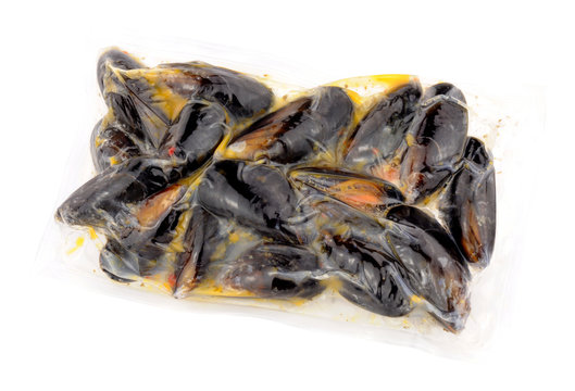 Mussels In Vacuum Sealed Bag