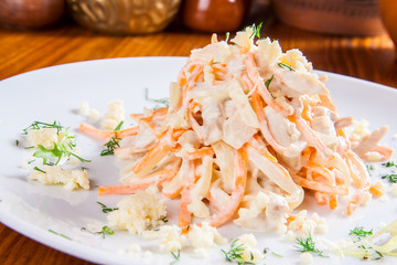 Salad with chicken