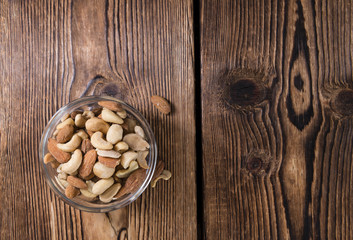 Mixed roasted and salted nuts