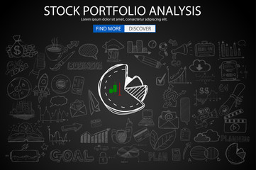 Stock Portfolio Analisys Concept Background