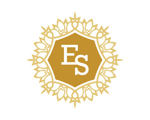 ES initial royal letter logo