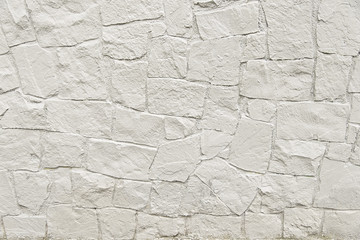 White stone mosaic wall background texture