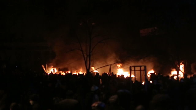 Ukraine activists fight for their democracy rights in Kyiv 2014
