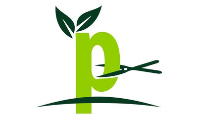 Letter P Lawn Logo