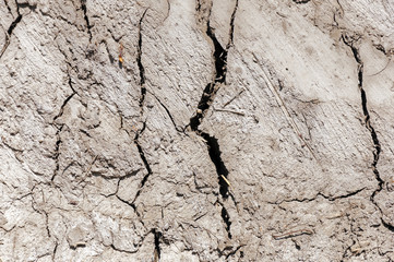 Dry cracked earth texture
