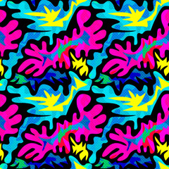 Fototapeta premium Graffiti Background Seamless texture vector royalty free stock illustration