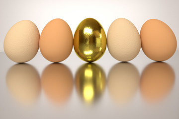 row of the rendered eggs