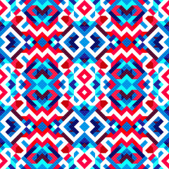 pixels beautiful abstract geometric seamless pattern vector illustration