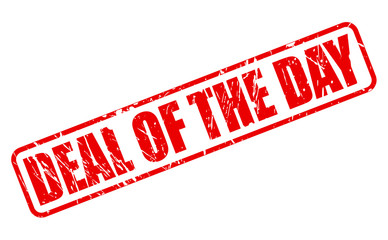 Deal of the day red stamp text