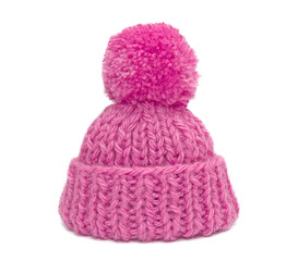 knitted hat with pompom