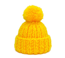 knitted hat with pompom