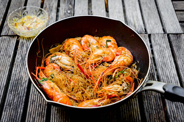Baked shrimp vermicelli