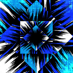 Graffiti blue on a black background vector illustration