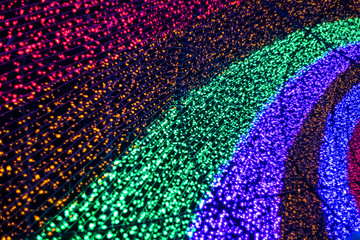 rainbow led light tunnel