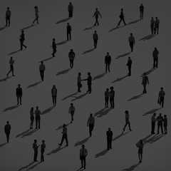 Business People Silhouette Group Corporate Concept