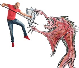 Man versus evil