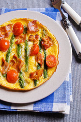 Omelet with vegetables