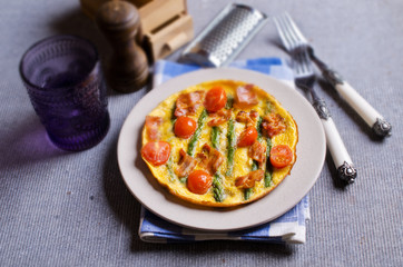 Omelet with vegetables