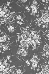 vintage style of tapestry flowers fabric pattern background