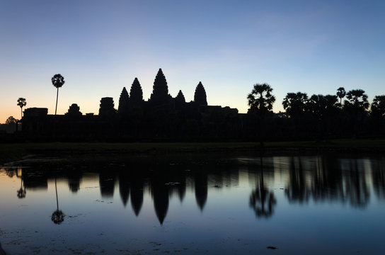 Angkor Wat temple at sunrise in Siem Reap