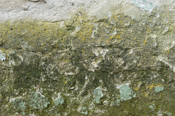 Wall fragment with attritions and cracks