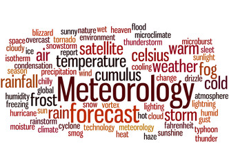 Meteorology, word cloud concept 6