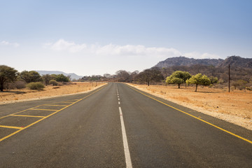 Fototapeta na wymiar Botswana Road