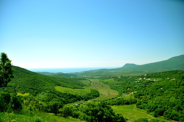 Mountains, plains in Crimea