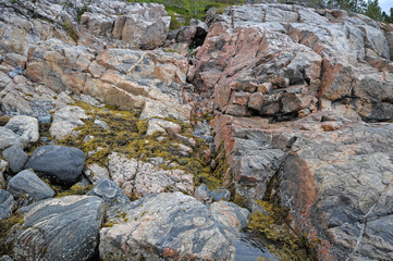  Beautiful granite stones in the foreground 