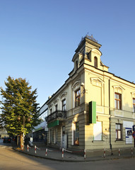 Fototapeta na wymiar Old street in Busko-Zdroj. Poland
