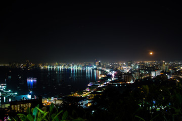 Pattaya city at night