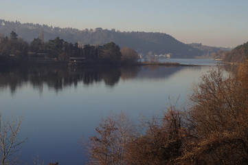 Beauty lake / sunset